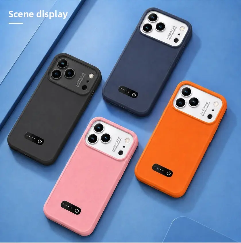 The latest charging phone case—compatible with all models from the 13 series through the 17 series; features ultra-long battery life.