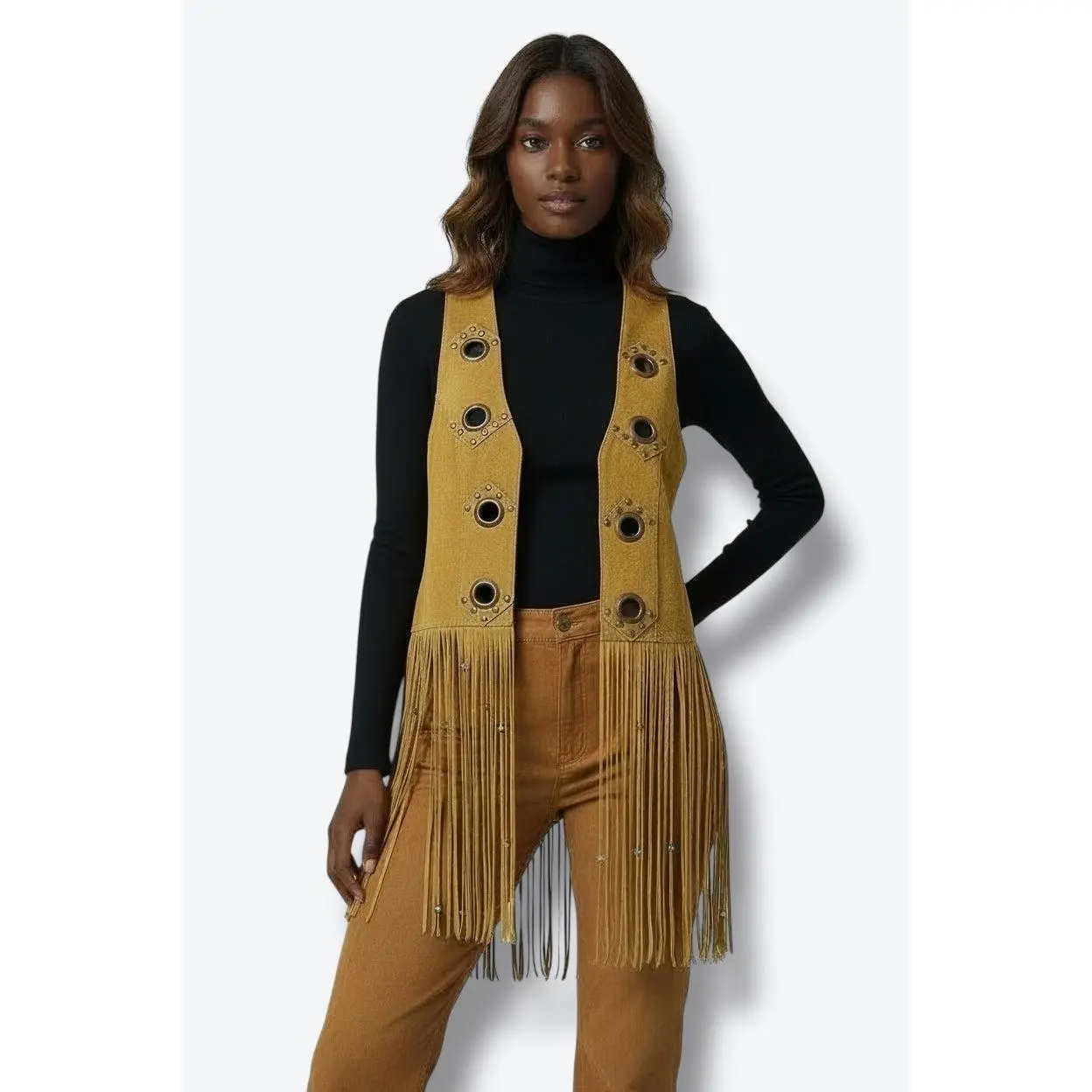1970s Pioneer Wear Beaded Western Vest