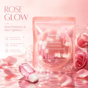 Single Dose Cleansing Oil Capsules 10P 20P Rose Glow and Camellia Fresh Makeup Remover, Deep Pore Cleanse for Waterproof Makeup and Travel