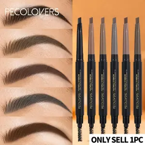 1pc Waterproof Natural Makeup Double Heads Automatic Eyebrow Pencil, Precise, Long-Lasting & Smudge-Proof Brow Makeup, Natural Hairline Effect, Beginner-Friendly, Beauty Lovers, Perfect Gift For Friend, Eyebrow Makeup Products