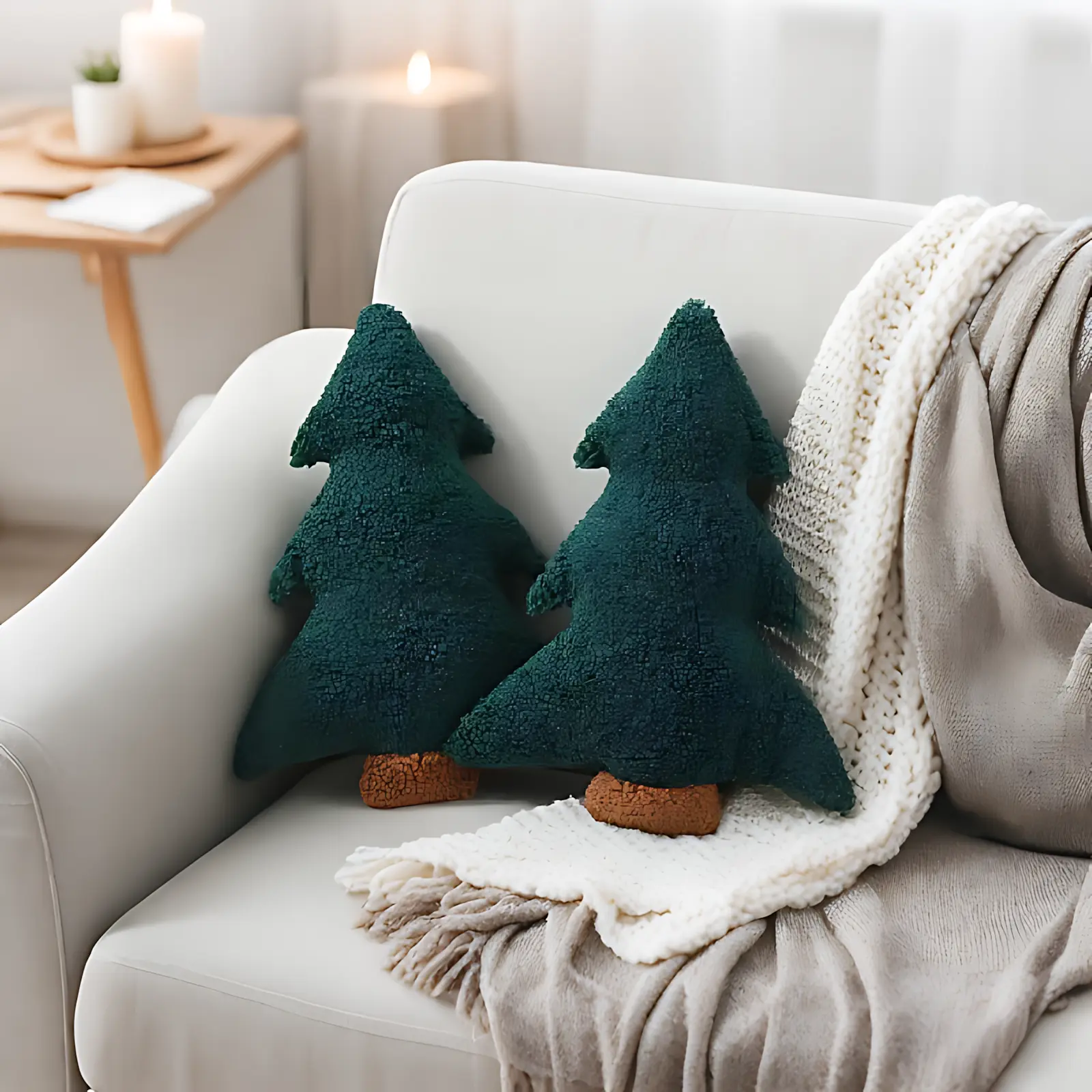 Christmas Tree Throw Pillow Festive Decoration for Living Room Sofa Bed Essential for Christmas Atmosphere Gift and Personal Use