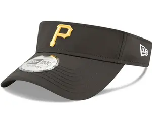 [60157865] Mens New Era MLB VISOR BASIC LOGO ADJUSTABLE HAT - PITTSBURGH PIRATES