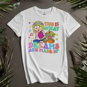 Retro Lizzie Mcguire This Is What Dreams Custom T-Shirts for Men, Women, and Kids - Sizes S to 5XL | Ladies' T-Shirts B