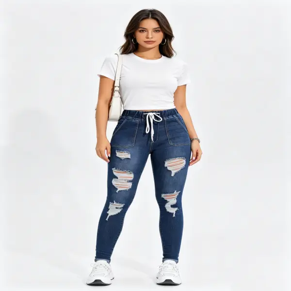 skinny fit pant Womens Skinny Jeans Stretchy High Waisted Ankle Jean Ripped Slim Fit Washed Denim Distressed Tight Jean for Casual Outings & Formal Workdays - Bottom, Womenswear