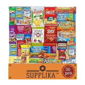 Supplika Healthy Snacks Care Package Snack Box Grab And Go Variety Pack (30 pcs)