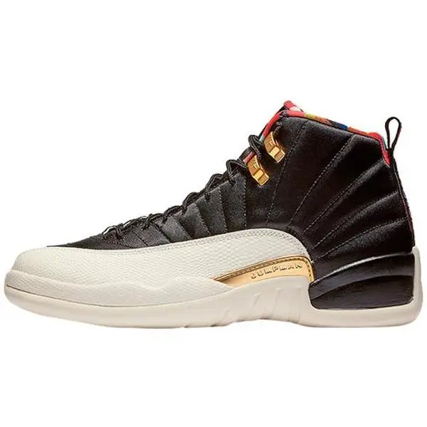Jordan Air 12 Retro Chinese New Year' 2019 High Top Basketball Shoes Men's Black White CI2977-006