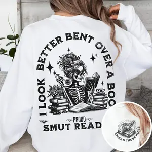 Spread Those Pages Sweatshirt – Funny Smut Reader Gift for Her, Spicy Book Lover Crewneck, Dark Romance Bookish Womenswear
