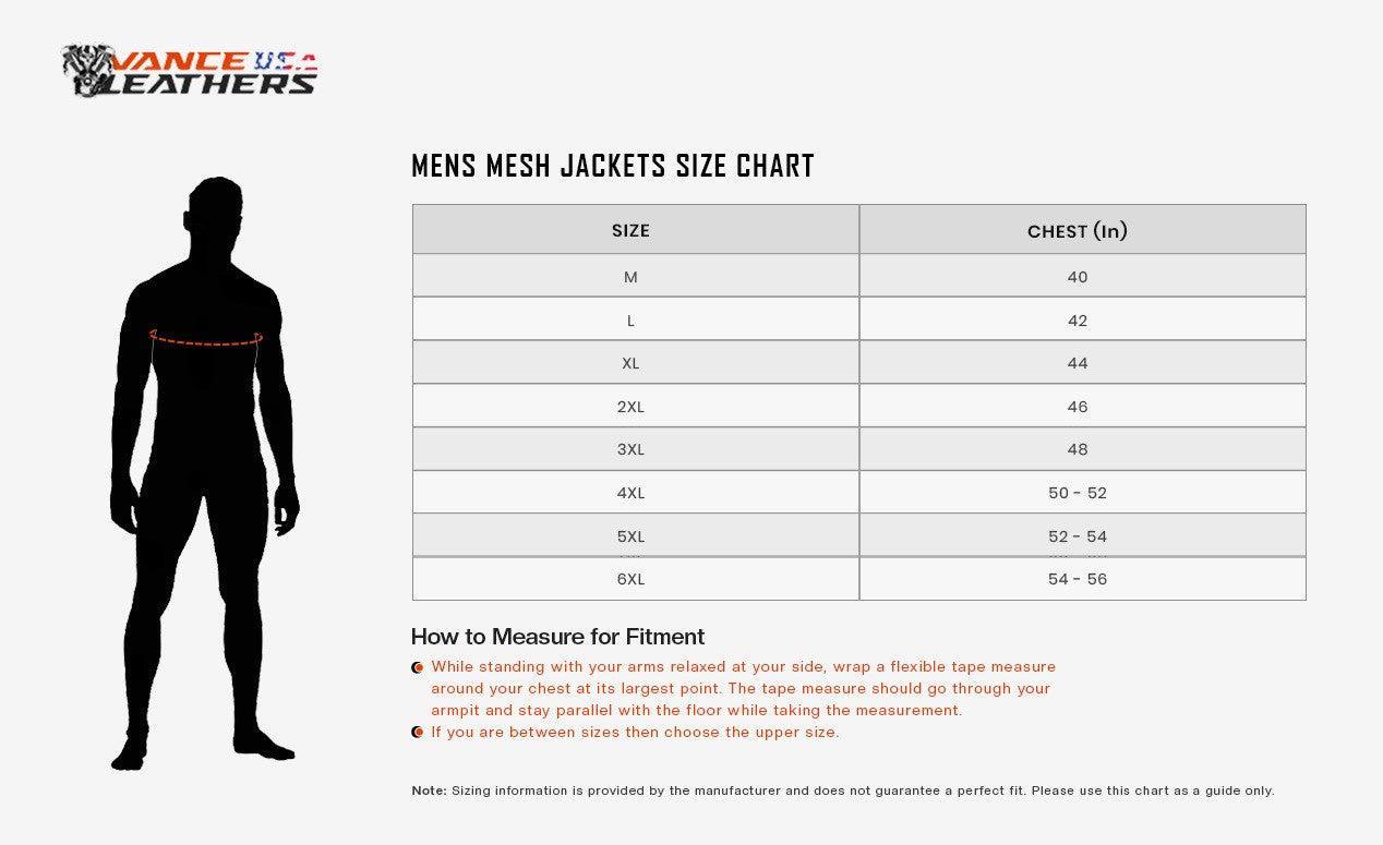 Vance Mens Advanced High Visibility All Season CE Armor Mesh Textile Motorbike Motorcycle Riding Jacket
