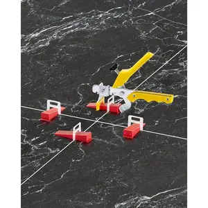 VEVOR Tile Leveling System, 1/8 Inch(3 mm) with 1pc Tile Plier, 700 PCS Tile Leveler Spacers Clips and 200 PCS Reusable Wedges, Tile Tools Set for Professional Ceramic Tile and Stone Installation