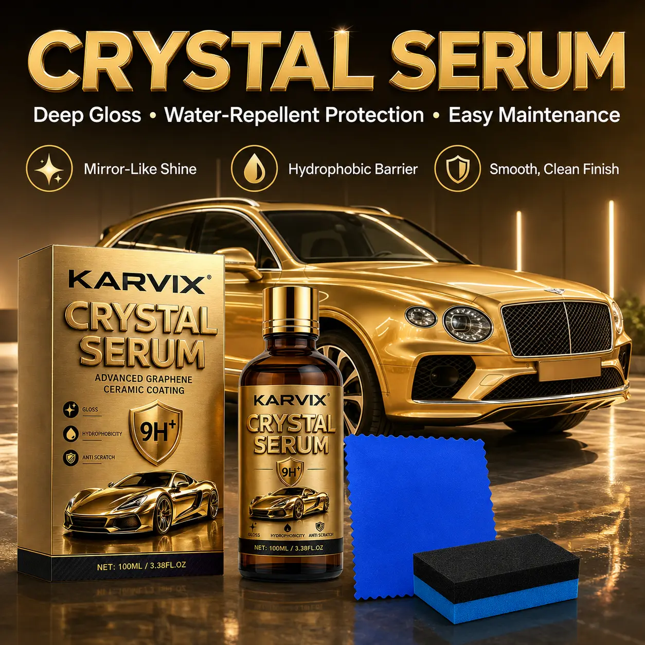 Ceramic Coating For Cars Paint Restoration&Scratch Oxidation Remover High Gloss Shine Quick-Dry Protective Spray Coating Easy Diy Car Detailing Car Automotive Paint Restoration &Gloss Enhancer Scratch&Oxidation Remover Ultra Gloss Protective