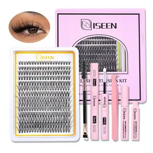 Individual Eyelash Extension Kit, Eyelash Glue Extension, 1 Set Including Lash Bond & Seal & Lash Remover & Tweezers & Brush, Eye Makeup Enhancement Tool for Women