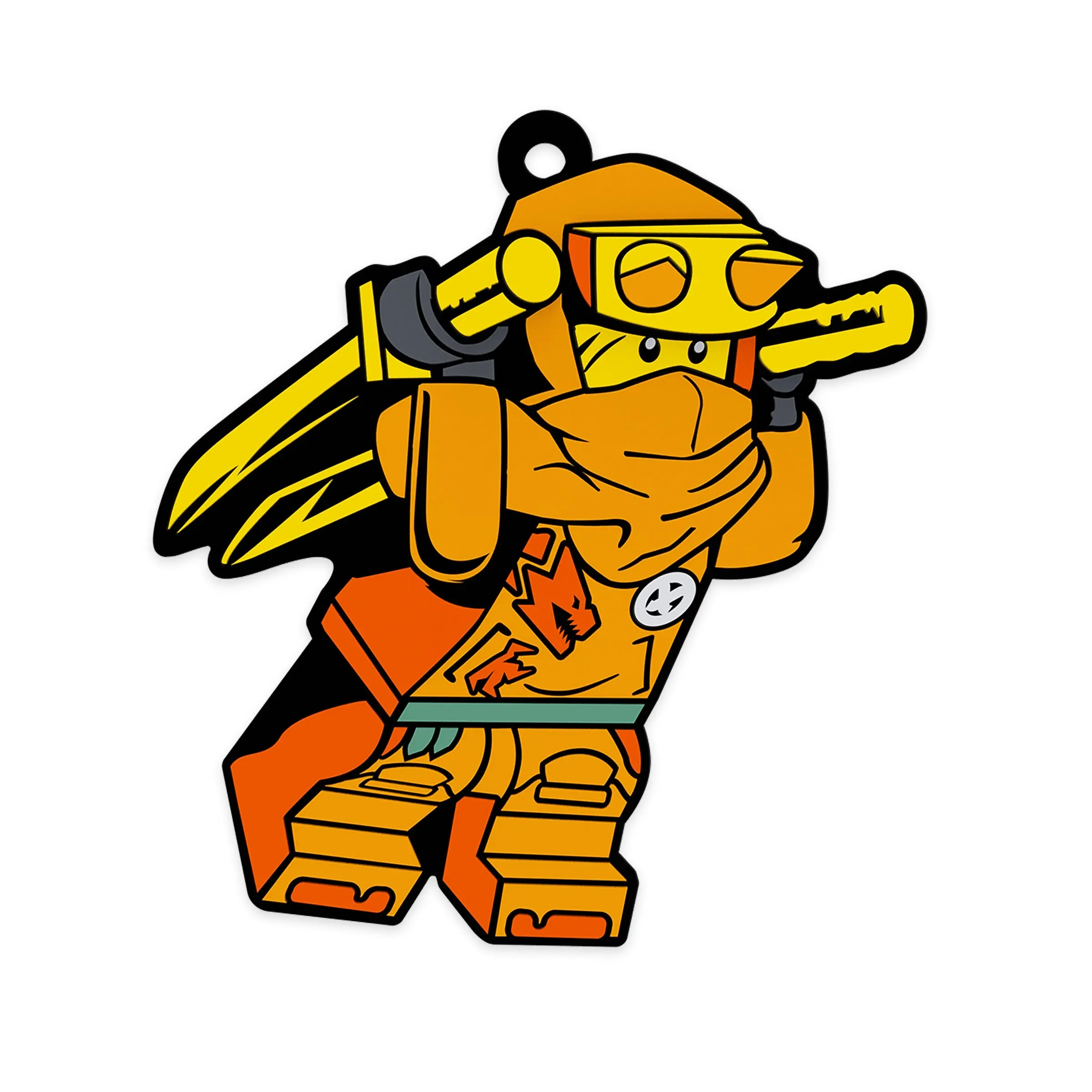 LEGO NINJAGO Magnet - Arin 53346 Flexible Silicone Magnetic Decor for Refrigerator Locker Tool Chest Officially Licensed Dragons Rising TV Series Minifigure