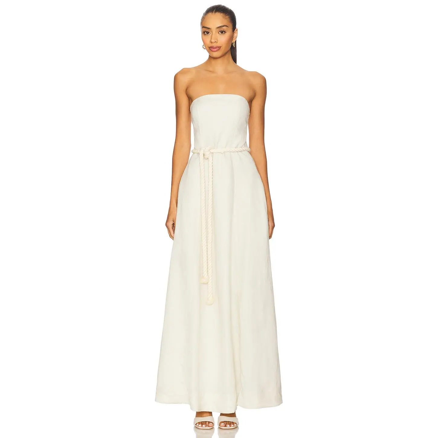 LPA Everli Maxi Dress in Natural