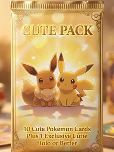 AVJ Cute Pack 10 cards Plus a Special Holo/Reverse Holo or Better Cutiee