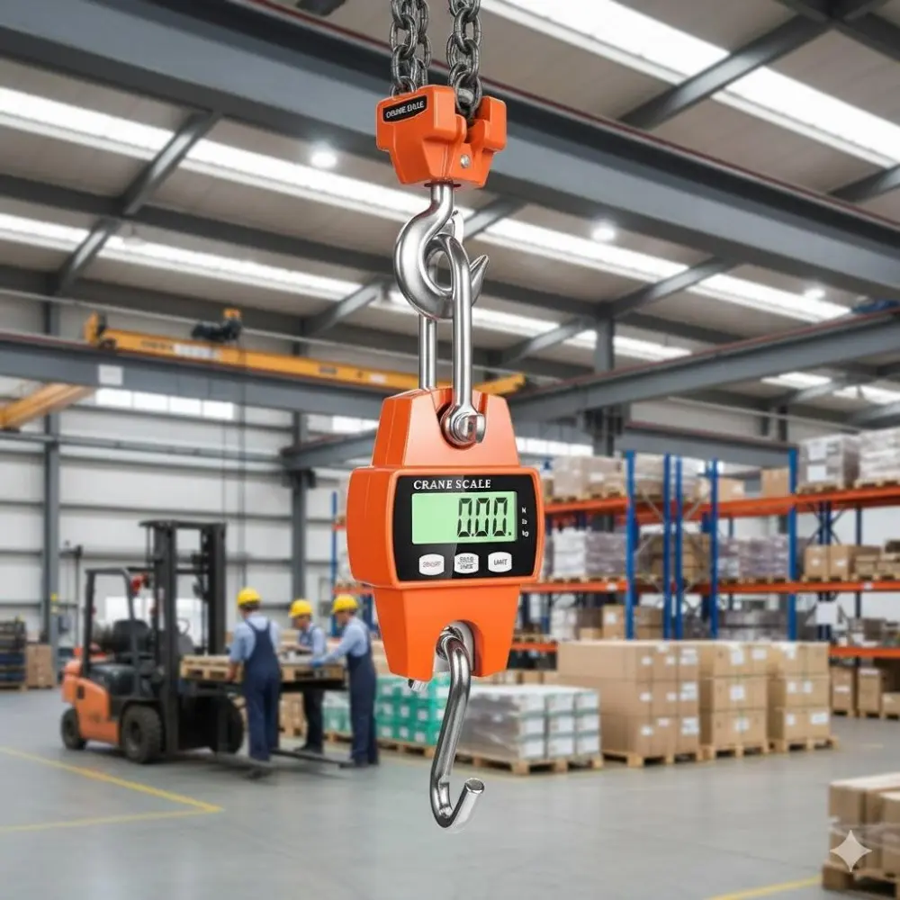 Portable 660lbs High-Precision Handheld Heavy Duty Industrial Crane Scale, Waterproof Shockproof Aluminum Housing, Digital Scale, for Logistics Lifting, Outdoor Fishing Hunting Farm Commercial Weighing