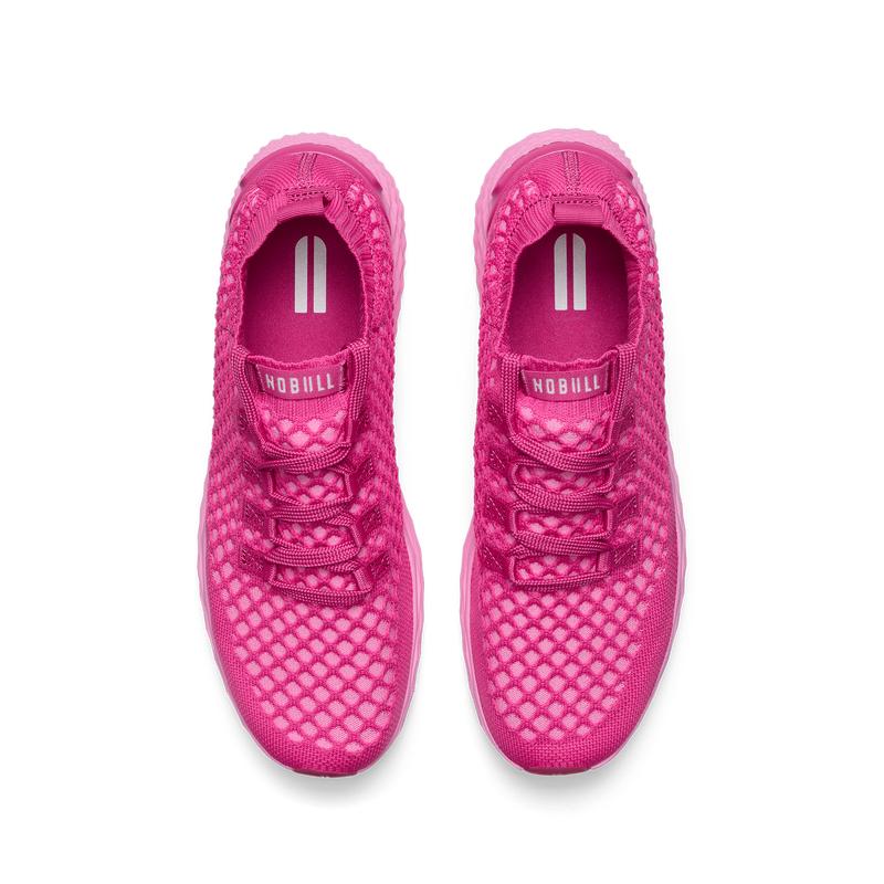 NOBULL Women's Allday Knit Shoe in Fuchsia - Everyday Walking Sneaker, Comfortable Slip-On Shoe, Casual Trainer