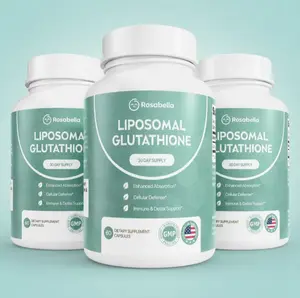 Rosabella Liposomal Glutathione Capsules -Skin Glow, Immune & Detox Support (60 Count)