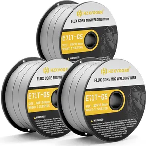 E71T-GS .035''Gasless Flux Core MIG Welding Wire for Steel - 2.2 Pound Spool(3Packs)