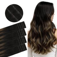 1B/6/1B-Balayage Natural Black to Chestnut Brown