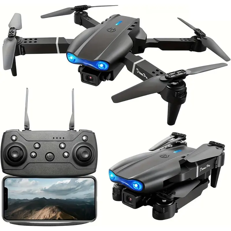Drone With Camera, Foldable RC Quadcopter Drone,Remote Control Drone Toys For Beginners Men's Gifts Indoor And Outdoor Affordable UAV Christmas Halloween Thanksgiving Gifts