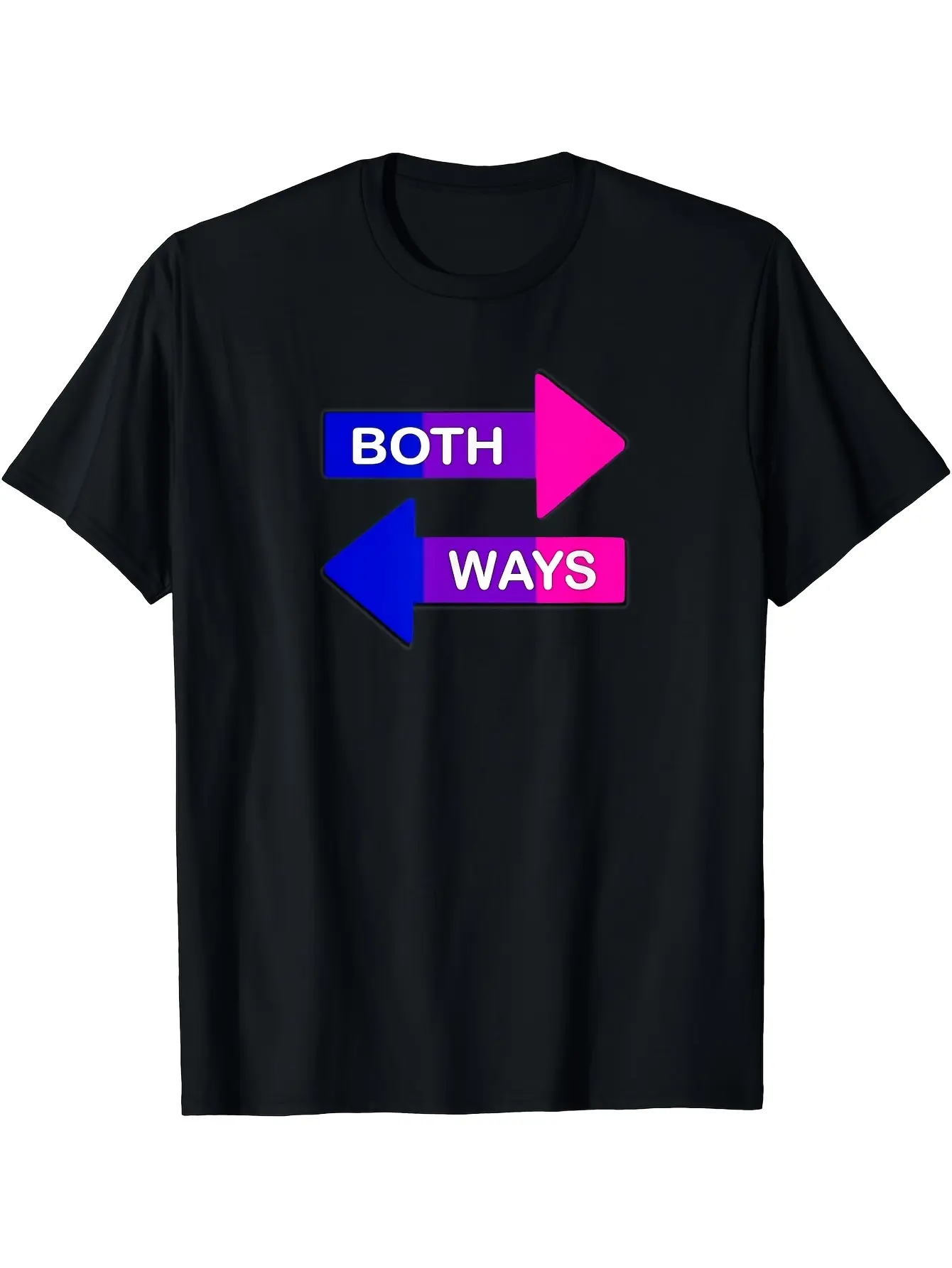 The Bisexual Pride Flag Used for Bisexual Pride in unisex soft cotton short sleeve t shirt, vintage graphic casual tee for men women teens, perfect birthday holiday gift for camping travel gym daily street casual wear