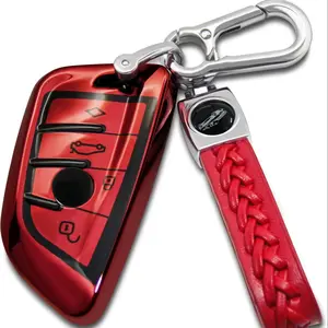 Bmw Remote Key Cover, Advanced Soft Tpu Key Case, Compatible with F30 F45 F55 G20 G30 X1 X3 X4 X5 X6 X7, 3 Series 5 Series 7 Series 8 M5 M6 Gt, Anti-Drop Smart Key Protector, Car Key Cover, Key Fob Cover