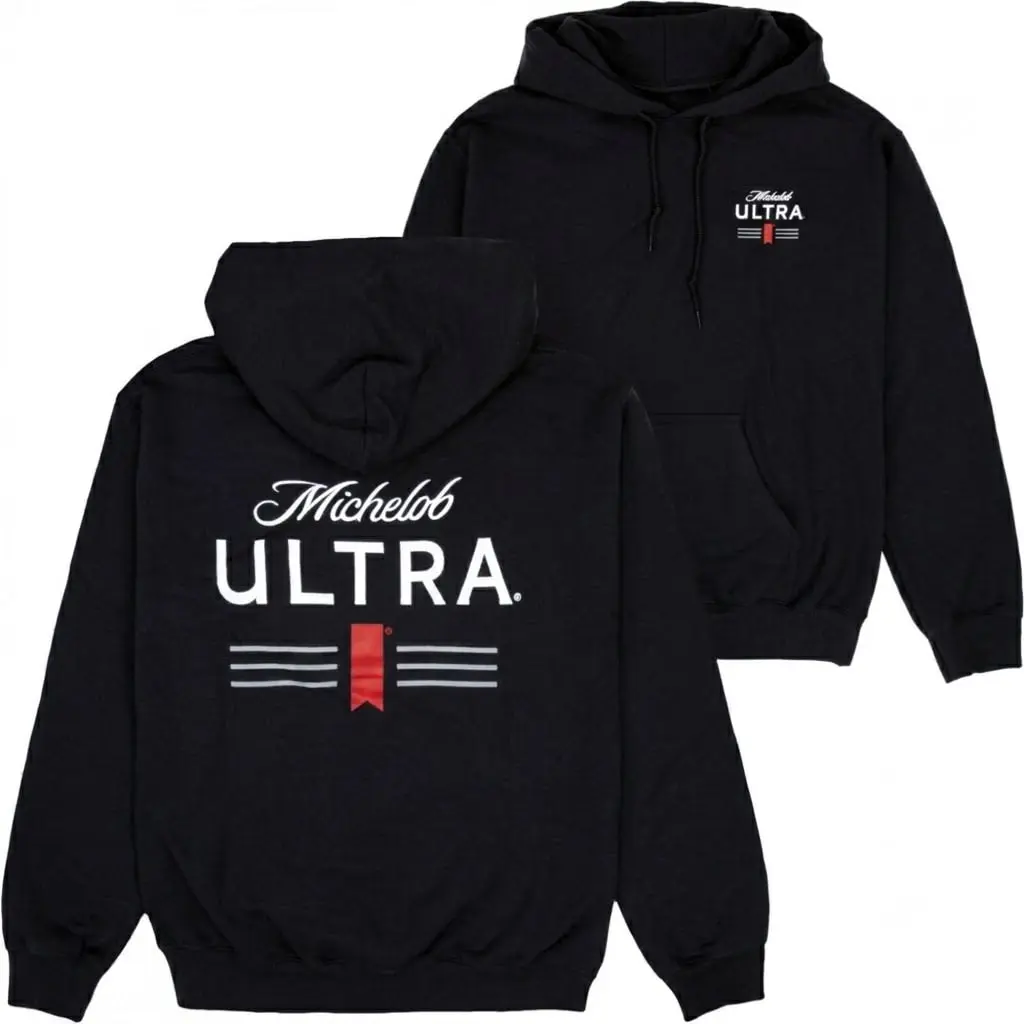 Vintage Michelob Ultra Classic Logo Front and Back Print Hoodie 2-Sides Hoodie, Print Graphic Hoodie, Retro Unisex Hoodie, Trendy Hoodie, Gift for Men Women