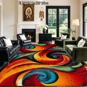 Abstract geometric art wind area carpet machine washable home decoration Living Room Rug Geometric Graphic Rug sofa coffee table mat bedside mat kitchen study home carpet mat