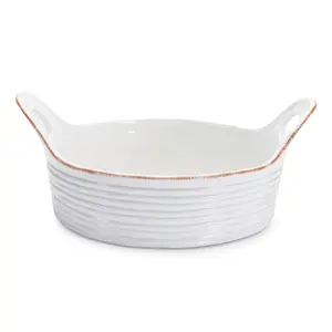 Ceramic Bowl with Handles (Set of 2)