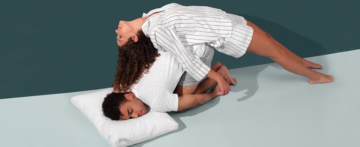 Nuzzle Cooling Adjustable Pillow for Side Sleepers, Luxury Bed Pillow Hotel Collection - Best Adjust Height Soft Firm Pillow for Back, Stomach or Side Sleepers - Home Gifts