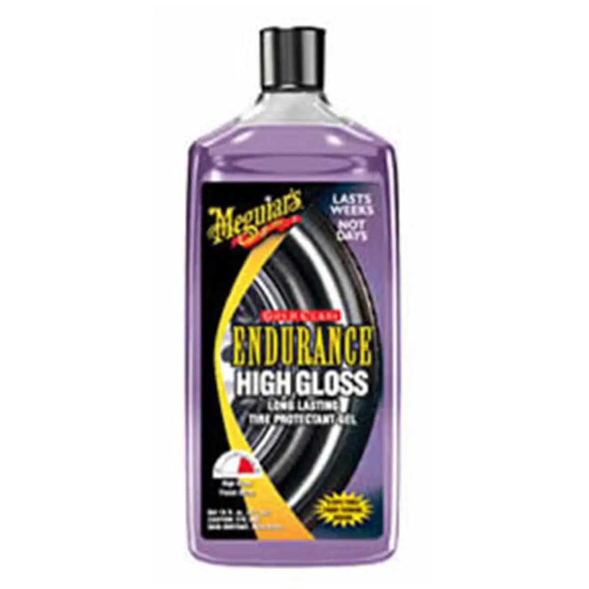 Meguiar's Endurance Tire Gel - Premium Automotive Care Product with Rich Shine, Long Lasting Protection, Eliminates Overspray, Stops Browning