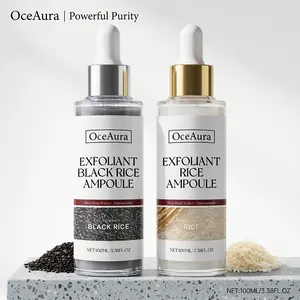 Black Rice & Rice Ampoules with Niacinamide (2x100ml) | 7-Day Radiant Skin Transformation | Visibly Smoother, Brighter Skin | Nature-Powered Hydration for a Luminous Glow | For All Skin Types