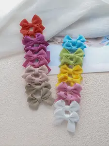 Handmade Fabric Bow Hair Pins, Colorful All-Season Hair Accessories, Perfect for Daily Wear & Party, Holiday Gifts