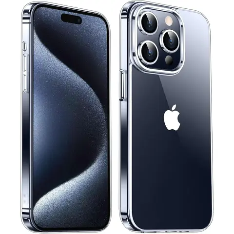 Entronix Case for Apple iPhone 18/17/16/15/14/13/12/11/XR Air/Mini/Plus/Pro Max - Crystal Clear Hard Cover, Protective Smartphone Accessories Shockproof, Protector, Transparent, Casing, Dustproof