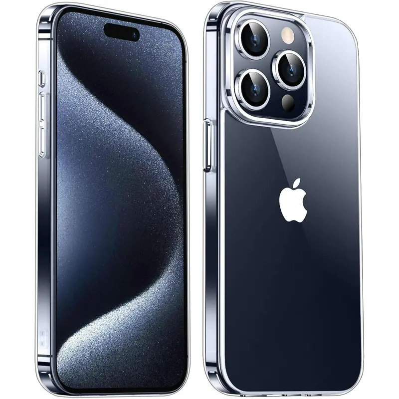 Entronix Case for Apple iPhone 18/17/16/15/14/13/12/11/XR Air/Mini/Plus/Pro Max - Crystal Clear Hard Cover, Protective Smartphone Accessories Shockproof, Protector, Transparent, Casing, Dustproof