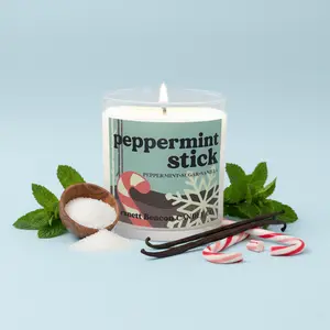 Peppermint Stick Candle - Peppermint, Sugar, Vanilla Scent
