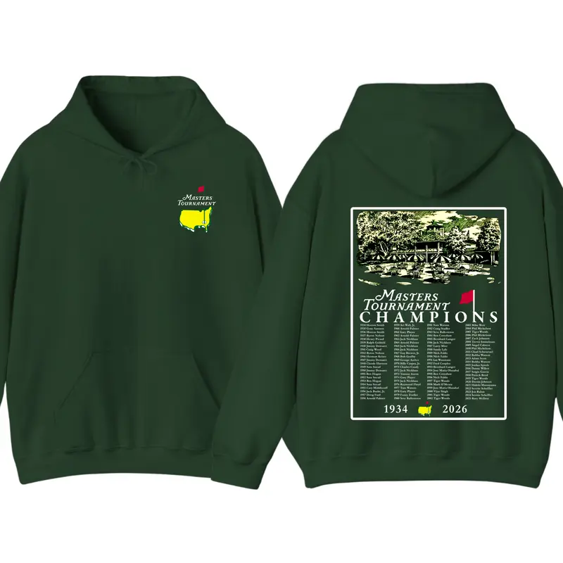 2026 Masters Tournament Augusta 92 Years Hoodie, Golf Tournament Hoodie, The Masters Golf Cup 2 Sided Hoodie, Gifts For Men, Gifts For Boyfriends, Golf Gifts