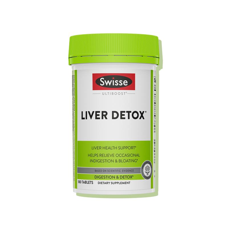 Swisse Milk Thistle Liver Detox - Liver Cleanse & Liver Support - Milk Thistle + Turmeric + Artichoke Extract