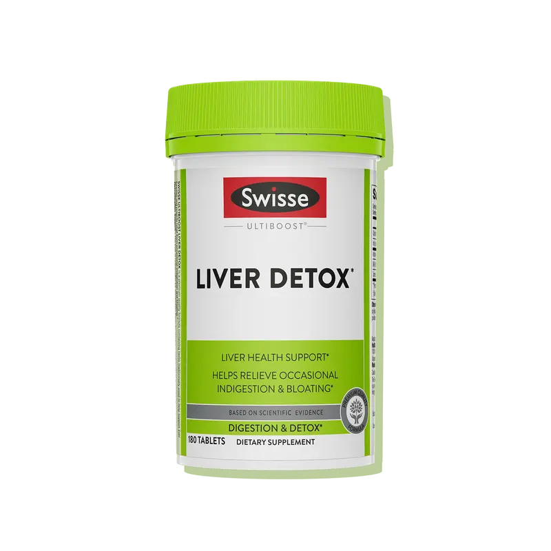 Swisse Milk Thistle Liver Detox - Liver Cleanse & Liver Support - Milk Thistle + Turmeric + Artichoke Extract