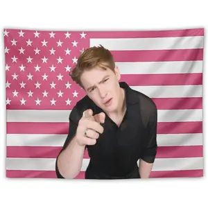 Kit Actor Connor Pink American Flag Funny Tapestry Conner Poster Perfect for Fans Room Bedroom Living Room Dorm Or Outdoor Wall