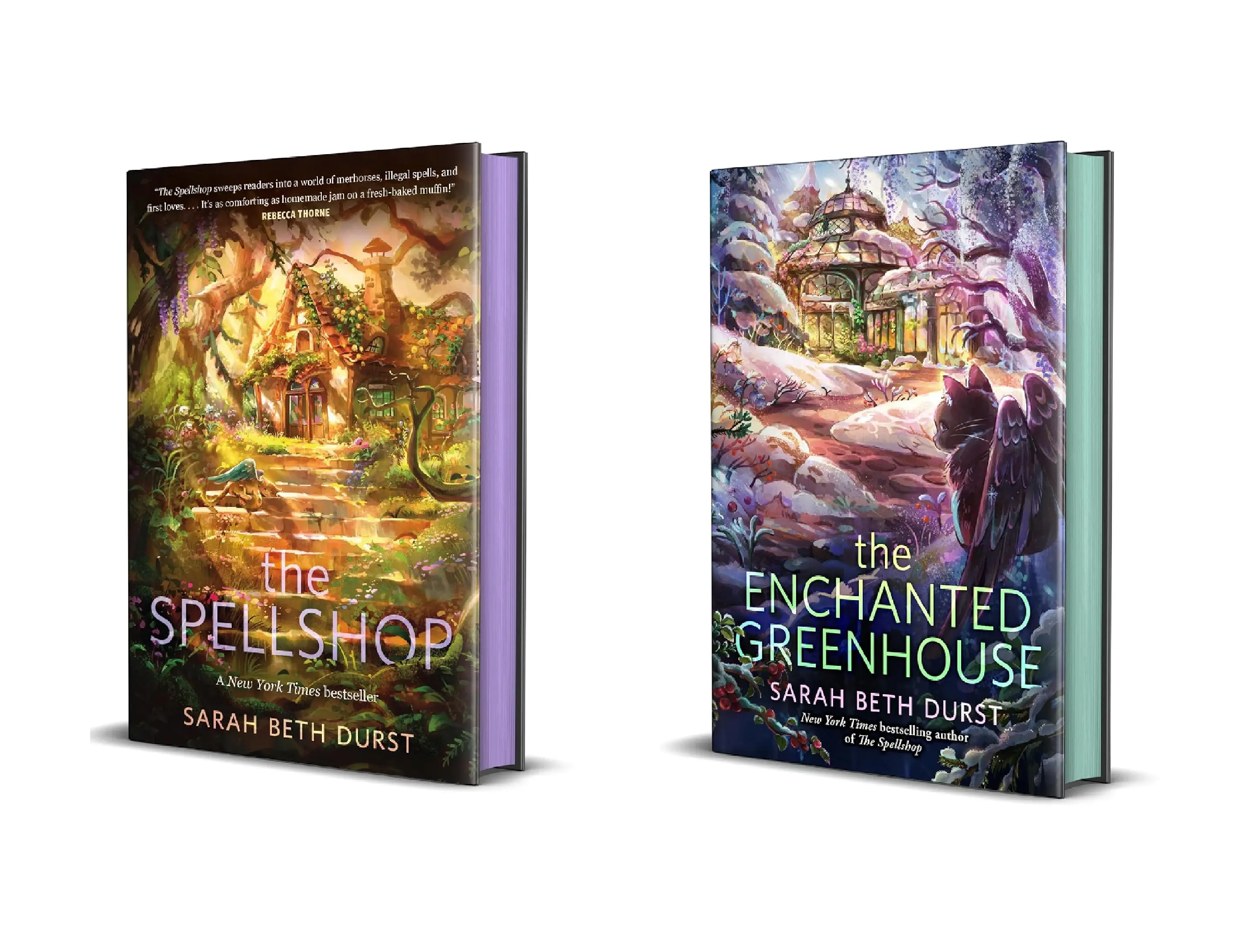 The Spellshop 2-Book Fantasy Romance Series Book Bundles by Sarah Beth Durst - The Spellshop, The Enchanted Greenhouse (Hardcover)