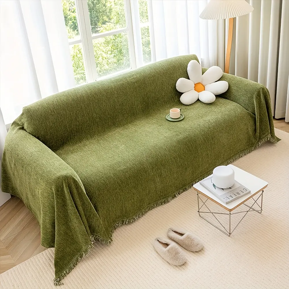 Multi-Size Retro Stretch Sofa Couch Cover - Removable Washable Slipcover, Soft-Texture Furniture Protector for Pets, Cushion & Sectional Sofa Use, Sofa Couch Covers