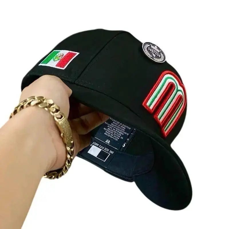 Street Style Snapback Cap with Premium Embroidered Patch Flat Brim Adjustable Fit Structured Crown Unisex Baseball Hat for Casual Wear Travel Sports and Outdoor