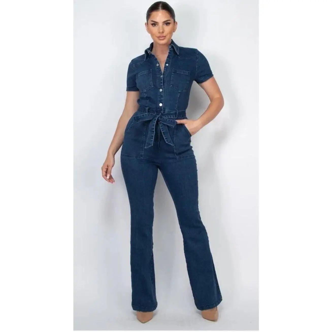 Flyy Denim Jumpsuit