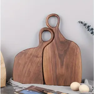 Set of 2 Acacia Wood Cutting Boards, High-Quality Handmade Kitchen Chopping Blocks, Eco-Friendly Safe Materials, Perfect for Couples & Families, Wooden Cutting Board