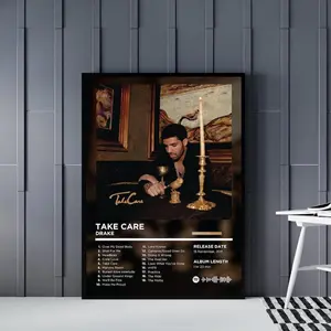 Drake Album Cover Posters,  Rap Classic Posters,Hip Hop Posters,Cover Art Prints, Music Wall Art,Rapper Posters (Frame Not Included)