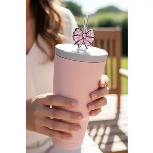 🎀 Adorable 3D Printed Bow Straw Toppers 🎀