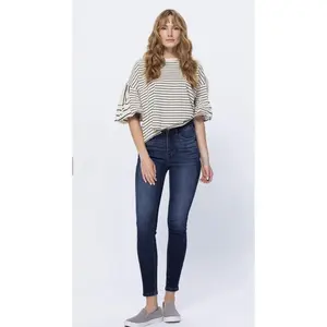 Super Dark Control Top Judy Blue Skinny Jean*