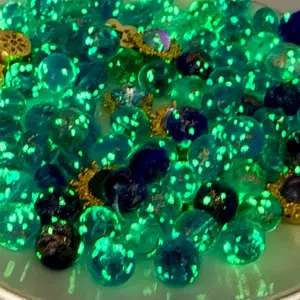 Midnight Sun High Quality Crystal Glass & Luminous Handmade Lampwork Glass Beads and Stone Charms for DIY Beading Jewelry, Accessories and other DIY Projects such as Sun-catchers and Car Hangers