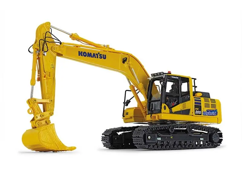 New Highly Detailed Komatsu HB205LC-3 Hybrid Excavator Diecast Toy Model, 1/50 Scale Miniature Diecast Toys - First Gear 50-3399